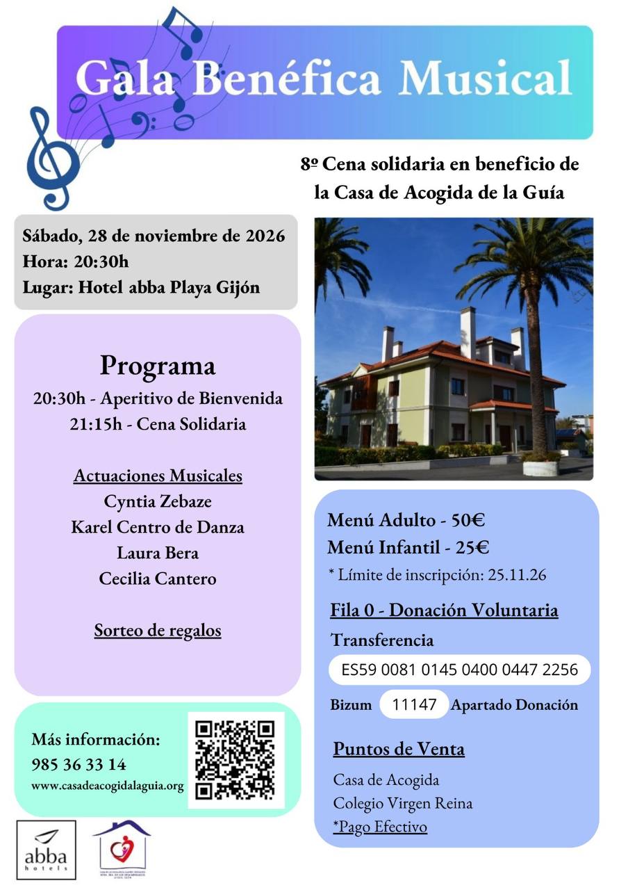 Cartel de la Gala Benéfica Musical del 28 de noviembre de 2026: programa, actuaciones, precios, Fila 0 y puntos de venta.